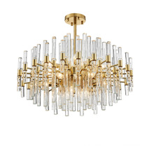 Zhongshan Large dining room luxury gold modern crystal chandelier ceiling